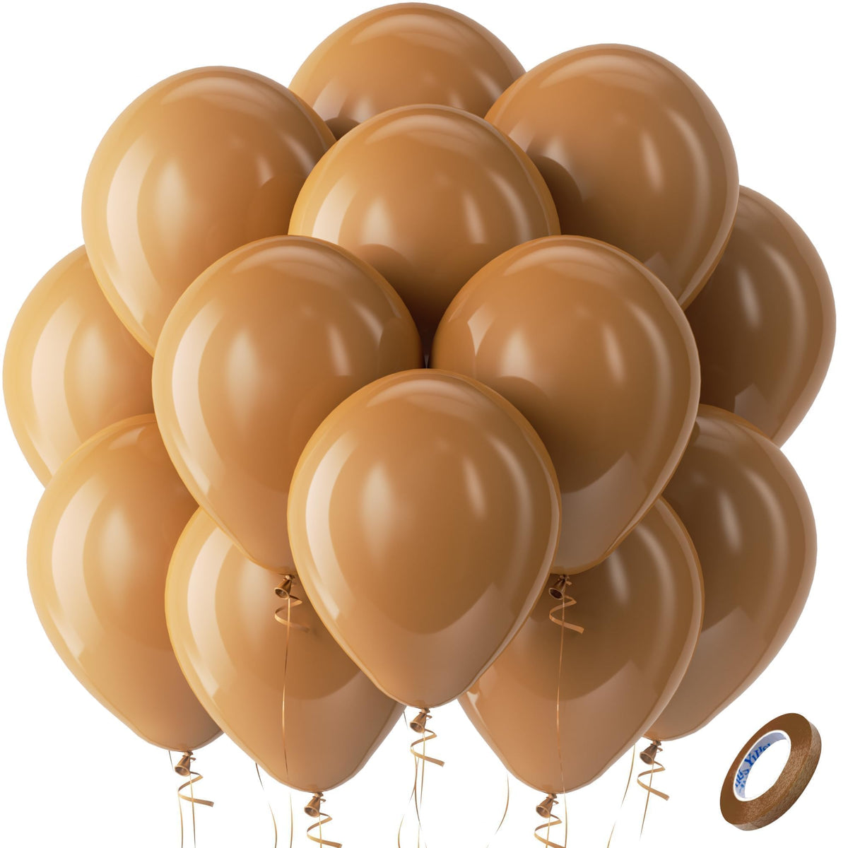 Bezente Assorted Latex Rainbow Balloons 100 Pack 12 inch