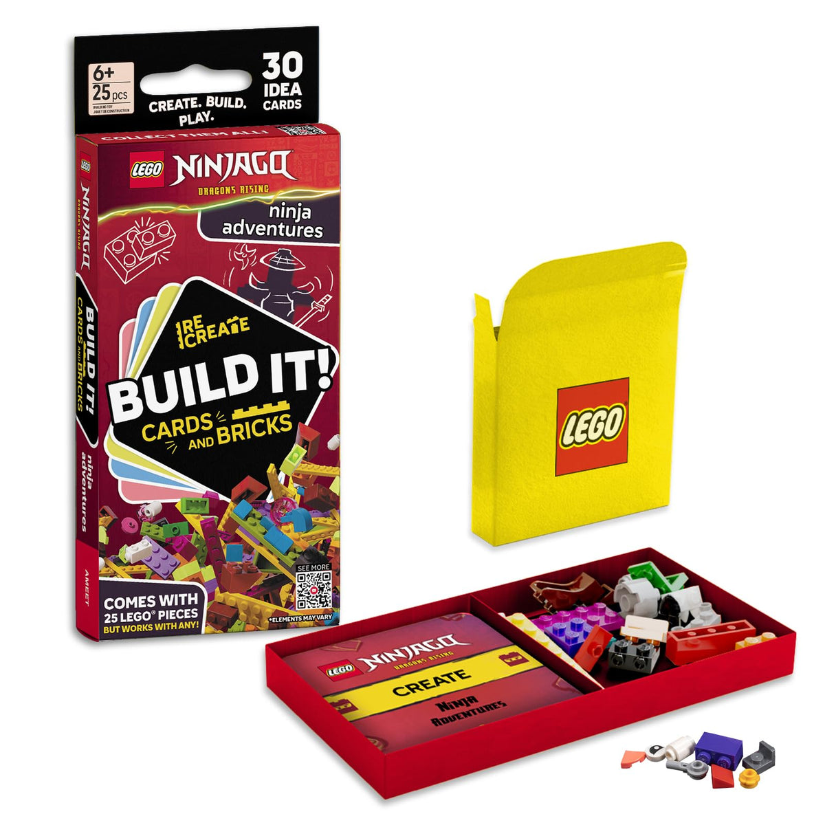 LEGO Recreate Activity Cards – Animals | Creative Building Game with 30+ Activity Cards & 25 LEGO Elements | Ages 6+