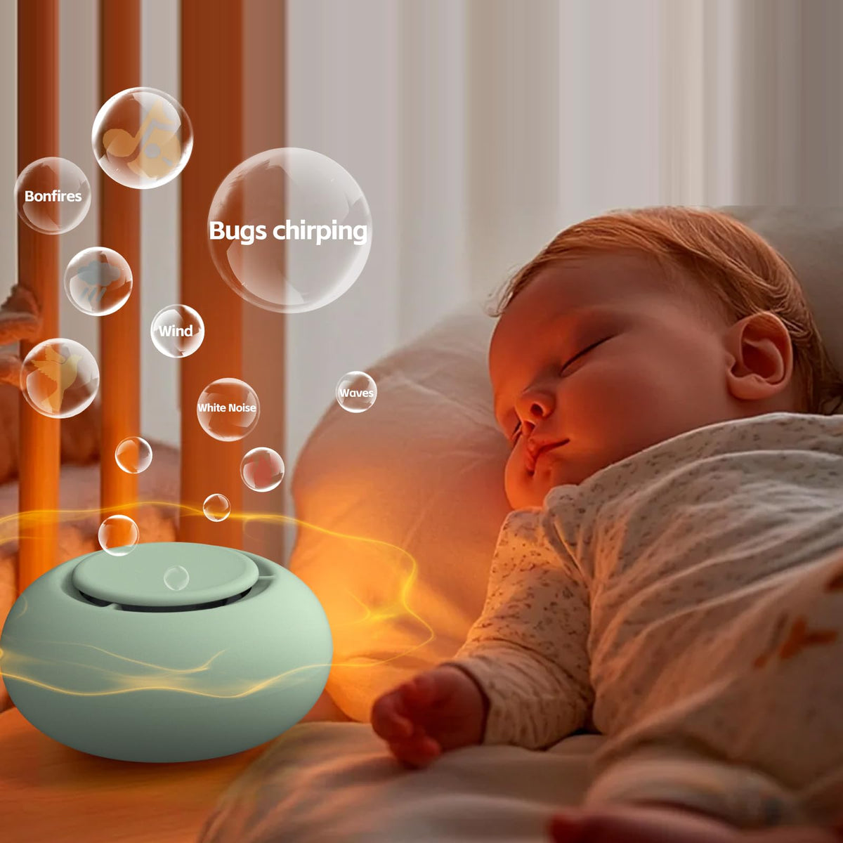 Portable Baby Sound Machine & Essentials for Babies & Kids-Rose