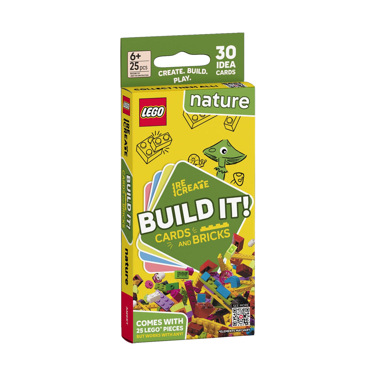 LEGO Recreate Activity Cards – Animals | Creative Building Game with 30+ Activity Cards & 25 LEGO Elements | Ages 6+