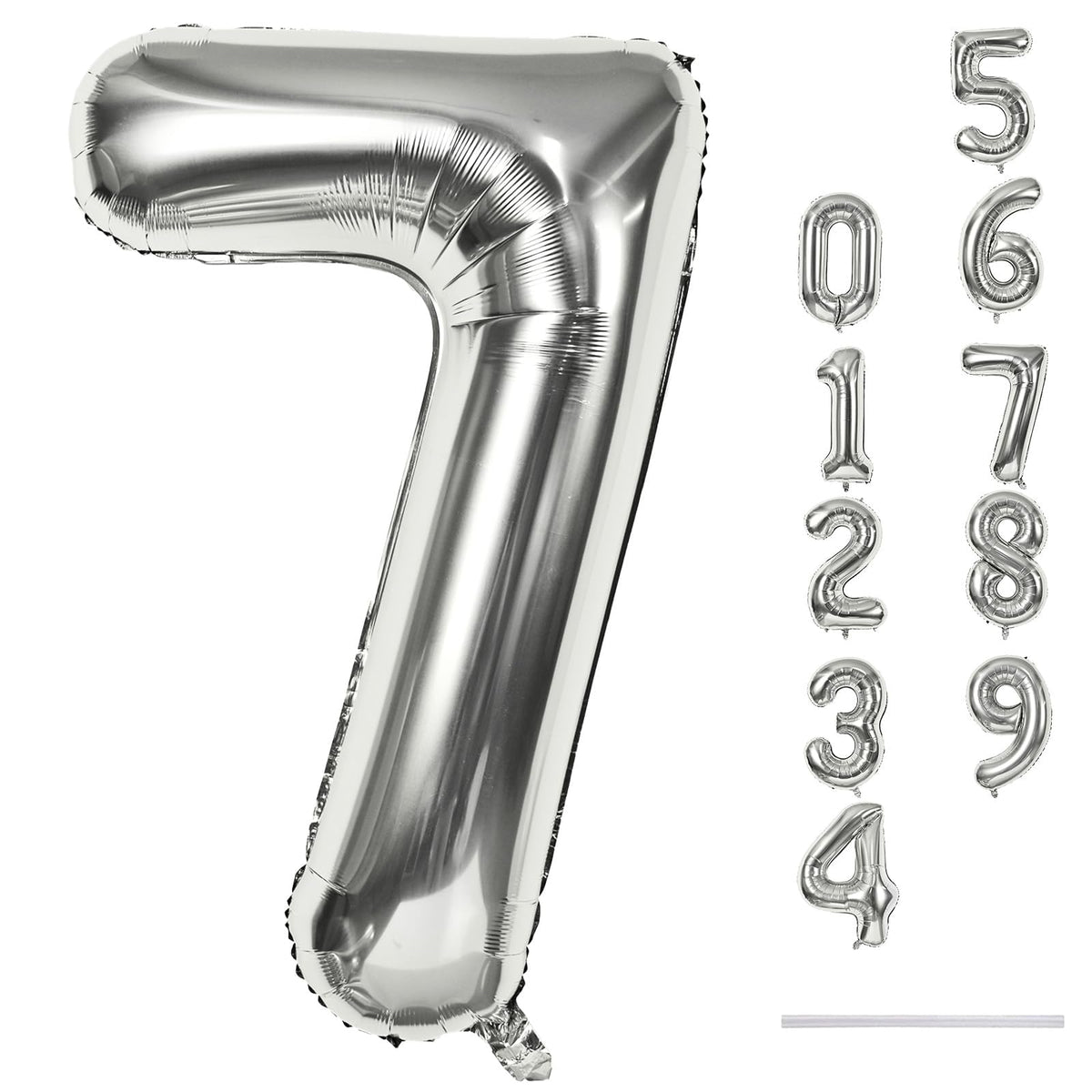 40 Inch Balloon Number 3 Blue, Large Foil Number Balloons Set 0-9, Digital 3 Helium Balloons for Boys Men 3rd 13th 30th Birthday Anniversary Graduation New Year's Eve Party Decoration Supplies