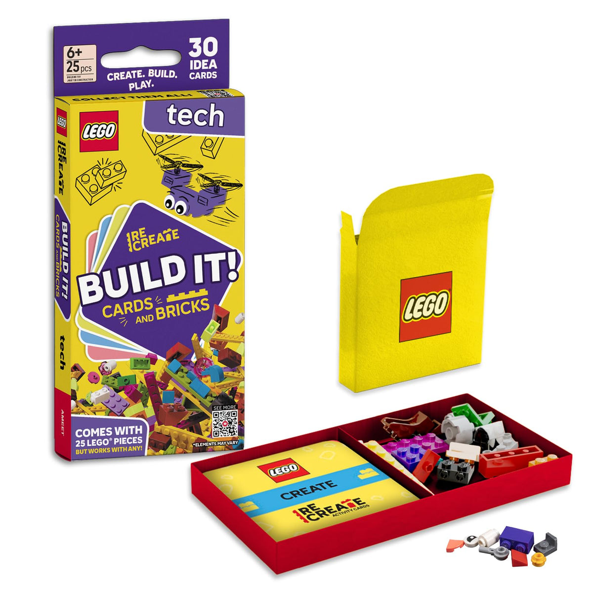 LEGO Recreate Activity Cards – Animals | Creative Building Game with 30+ Activity Cards & 25 LEGO Elements | Ages 6+