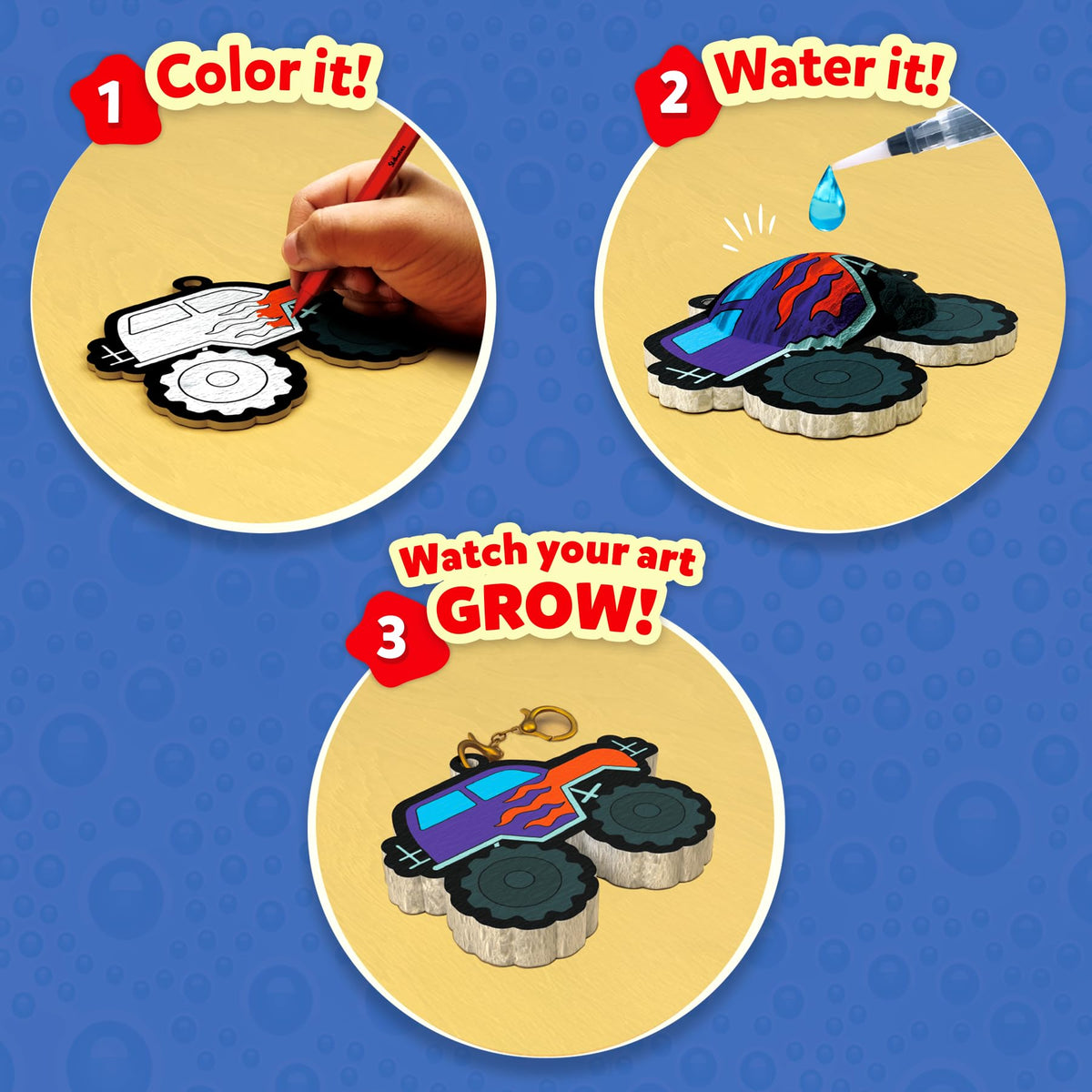 Skillmatics Aqua Puffs Unicorns, Art & Craft Gift for Kids, Paint by Number