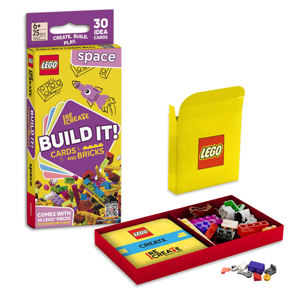 LEGO Recreate Activity Cards – Animals | Creative Building Game with 30+ Activity Cards & 25 LEGO Elements | Ages 6+