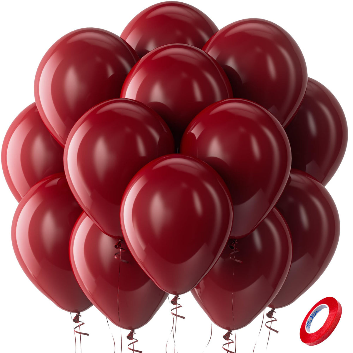 Bezente Assorted Latex Rainbow Balloons 100 Pack 12 inch