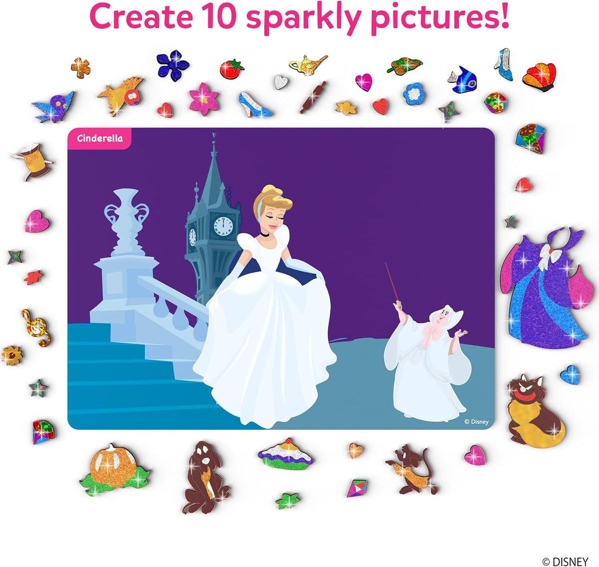 Skillmatics Foil Fun Disney Princess, Foil Art & Craft Kit, Gift for Kids