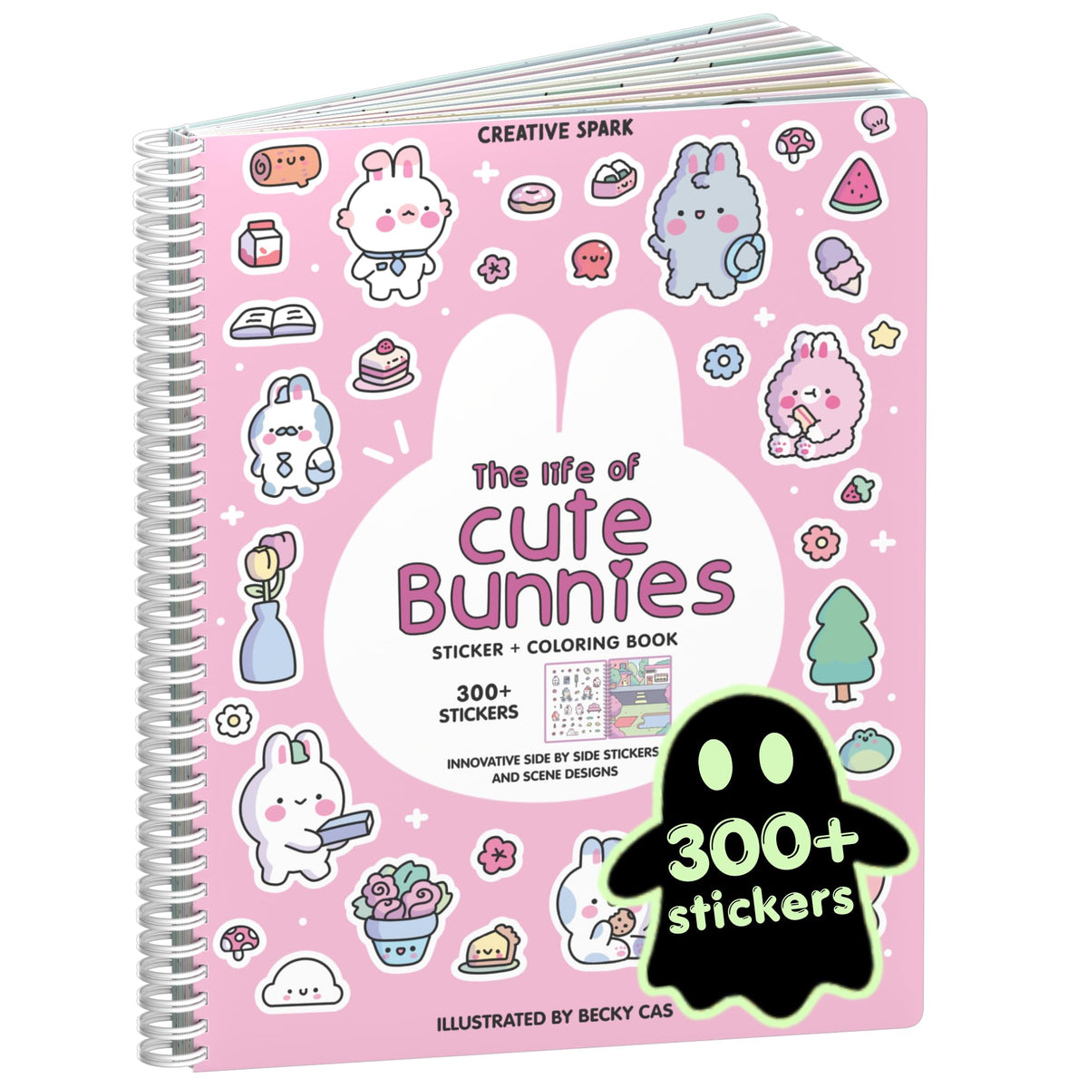 Cupkin Spooky Village Halloween Coloring & Sticker Book | 300+ Stickers