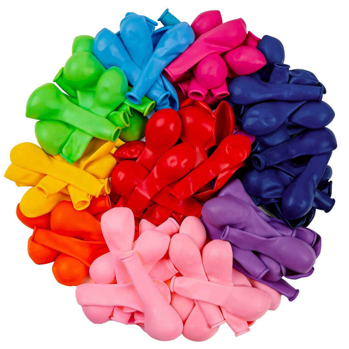 PartyWoo White Balloons 155pcs Matte White Latex Balloons Different Sizes