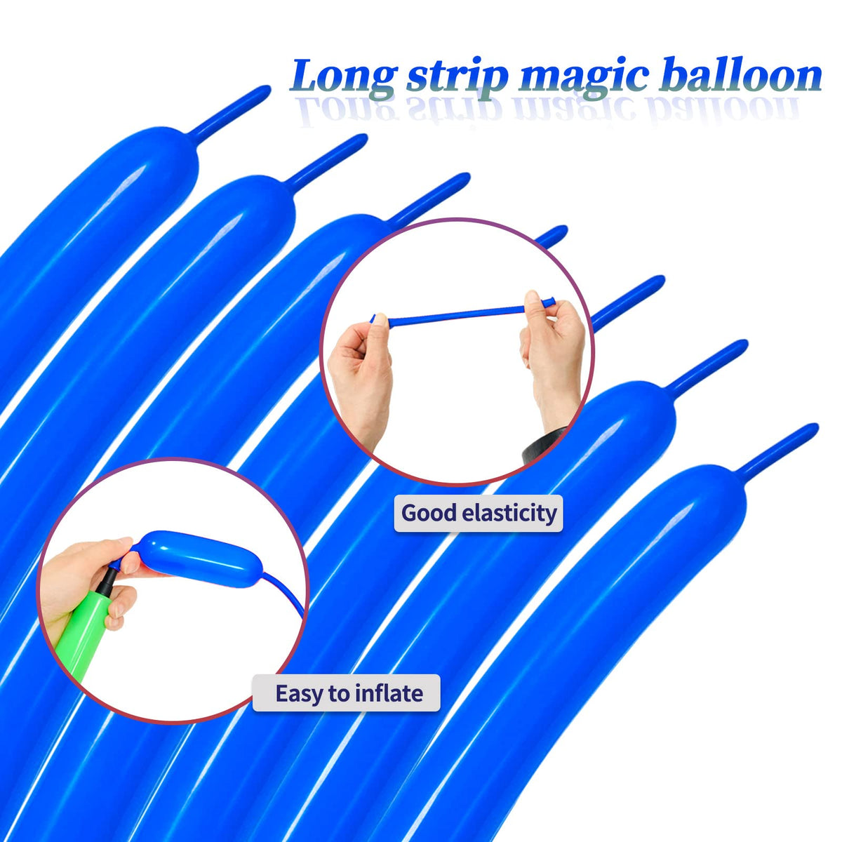 Long Orange 260 Balloons Kit for Kids Party Decor, Bright Long Balloons Twisting Animals Pack Thicken Latex for Halloween Orange Balloon Arch Party Decor.