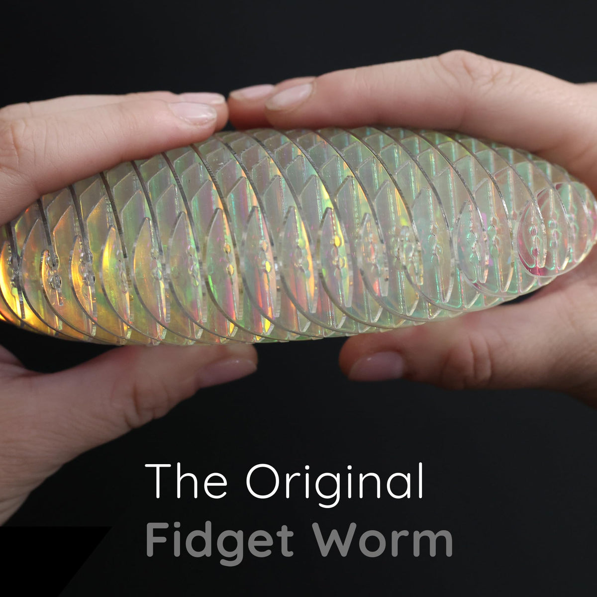 Morf Worm 3D Sensory Fidget Toys for Kids, Teens & Adults, Rainbow, Small