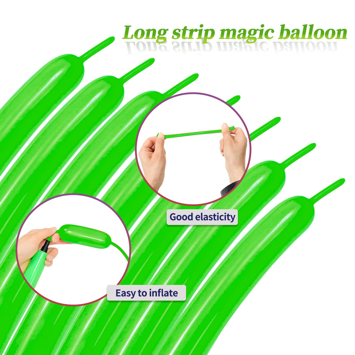 Long Orange 260 Balloons Kit for Kids Party Decor, Bright Long Balloons Twisting Animals Pack Thicken Latex for Halloween Orange Balloon Arch Party Decor.