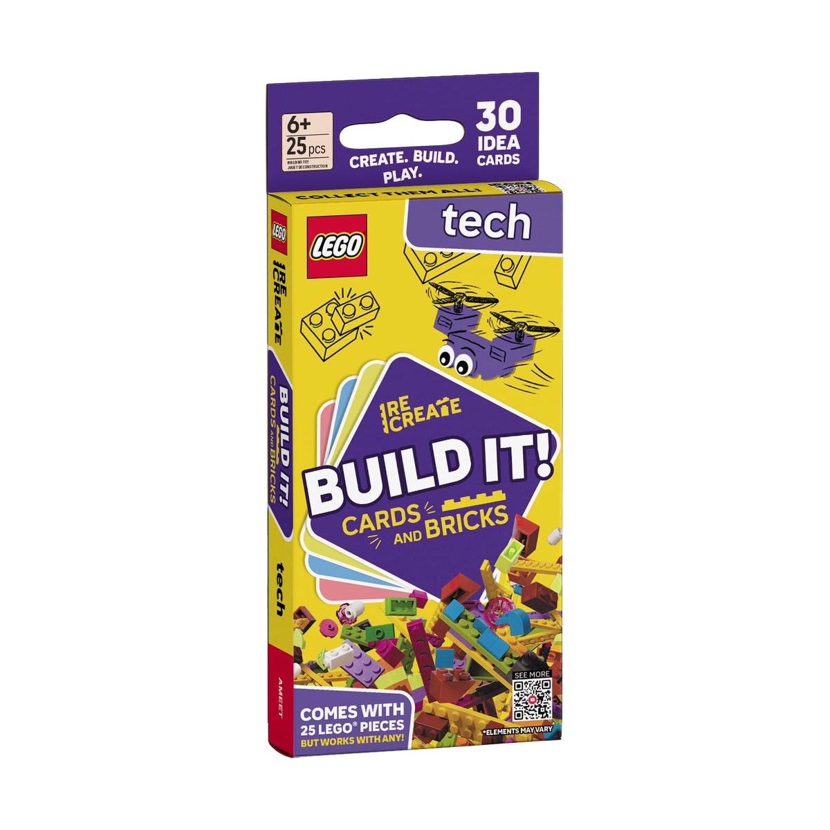 LEGO Recreate Activity Cards – Animals | Creative Building Game with 30+ Activity Cards & 25 LEGO Elements | Ages 6+