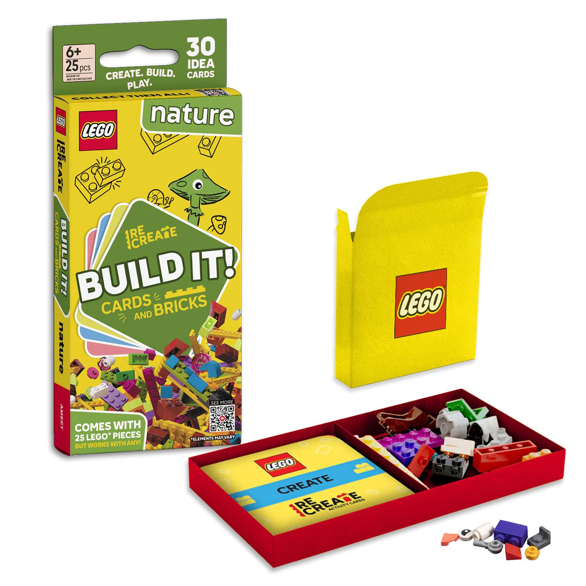LEGO Recreate Activity Cards – Animals | Creative Building Game with 30+ Activity Cards & 25 LEGO Elements | Ages 6+