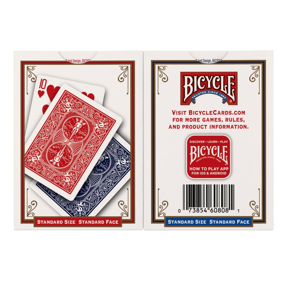 Bicycle Rider Back Playing Cards 12 Pack Poker Size Red Blue Bulk Set