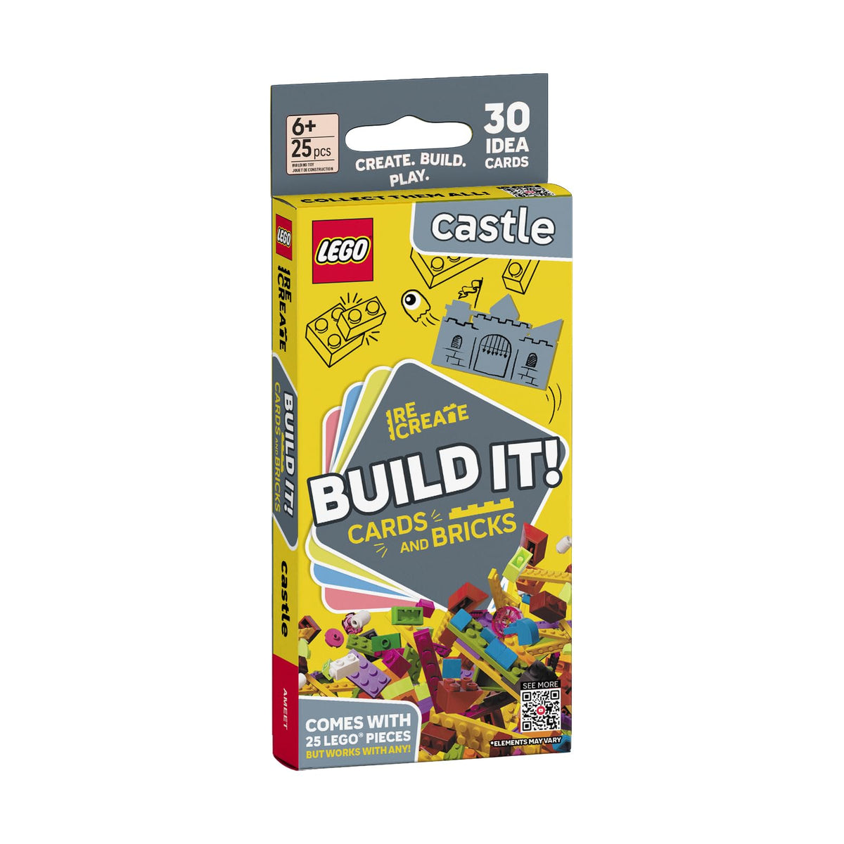 LEGO Recreate Activity Cards – Animals | Creative Building Game with 30+ Activity Cards & 25 LEGO Elements | Ages 6+