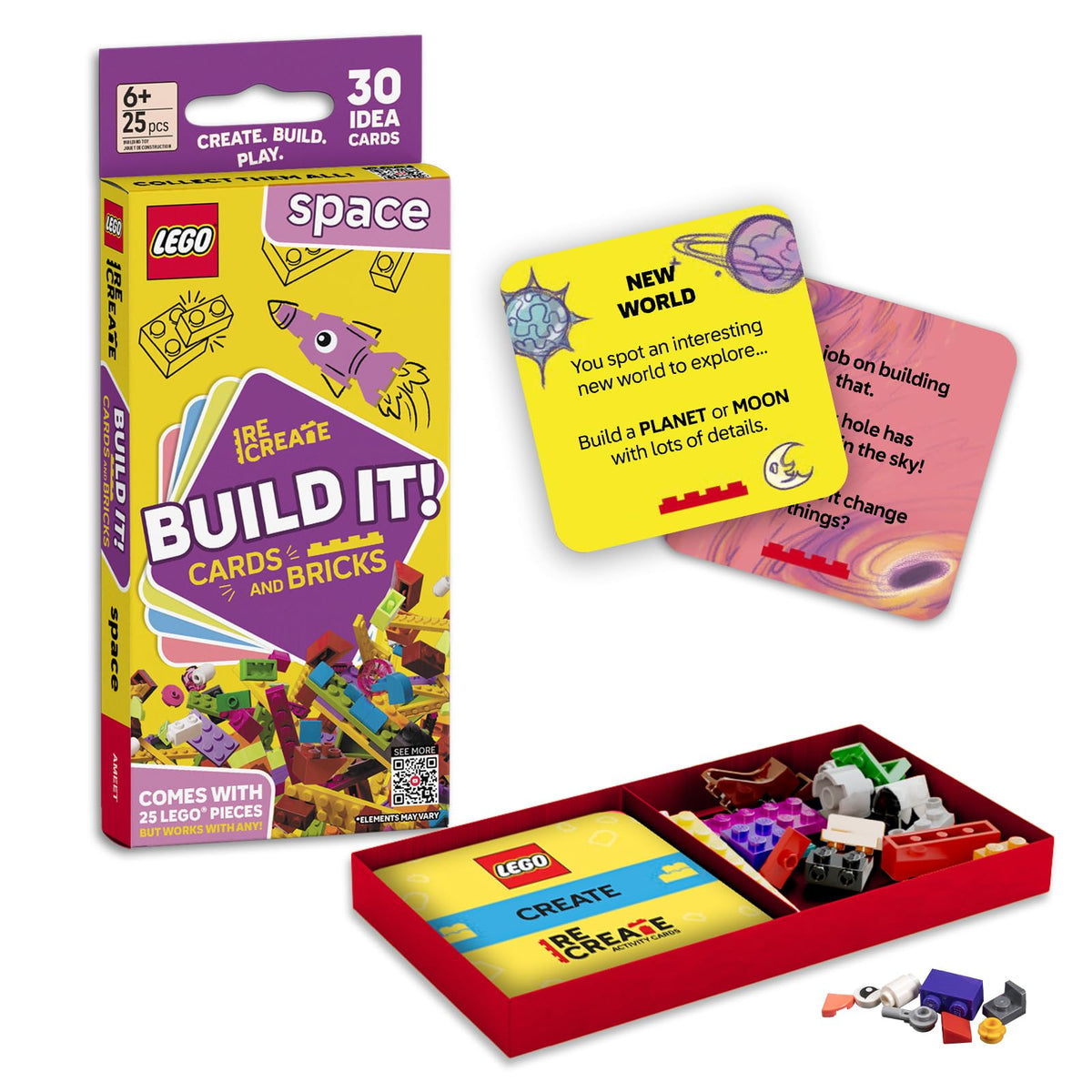 LEGO Recreate Activity Cards – Animals | Creative Building Game with 30+ Activity Cards & 25 LEGO Elements | Ages 6+