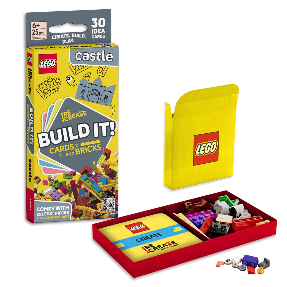 LEGO Recreate Activity Cards – Animals | Creative Building Game with 30+ Activity Cards & 25 LEGO Elements | Ages 6+