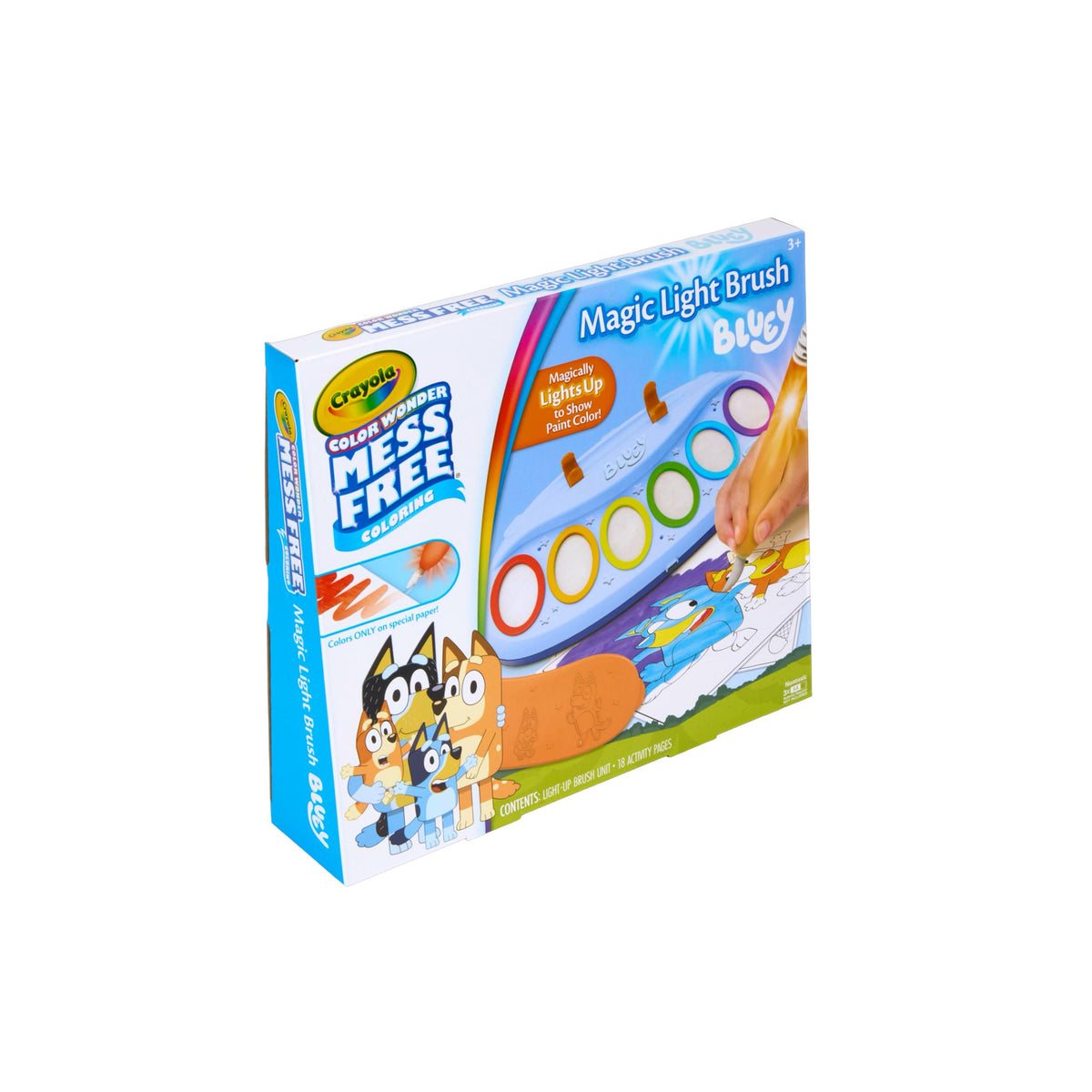 Crayola Ms Rachel Color Wonder Magic Light Brush, Mess Free Coloring Toy 3+