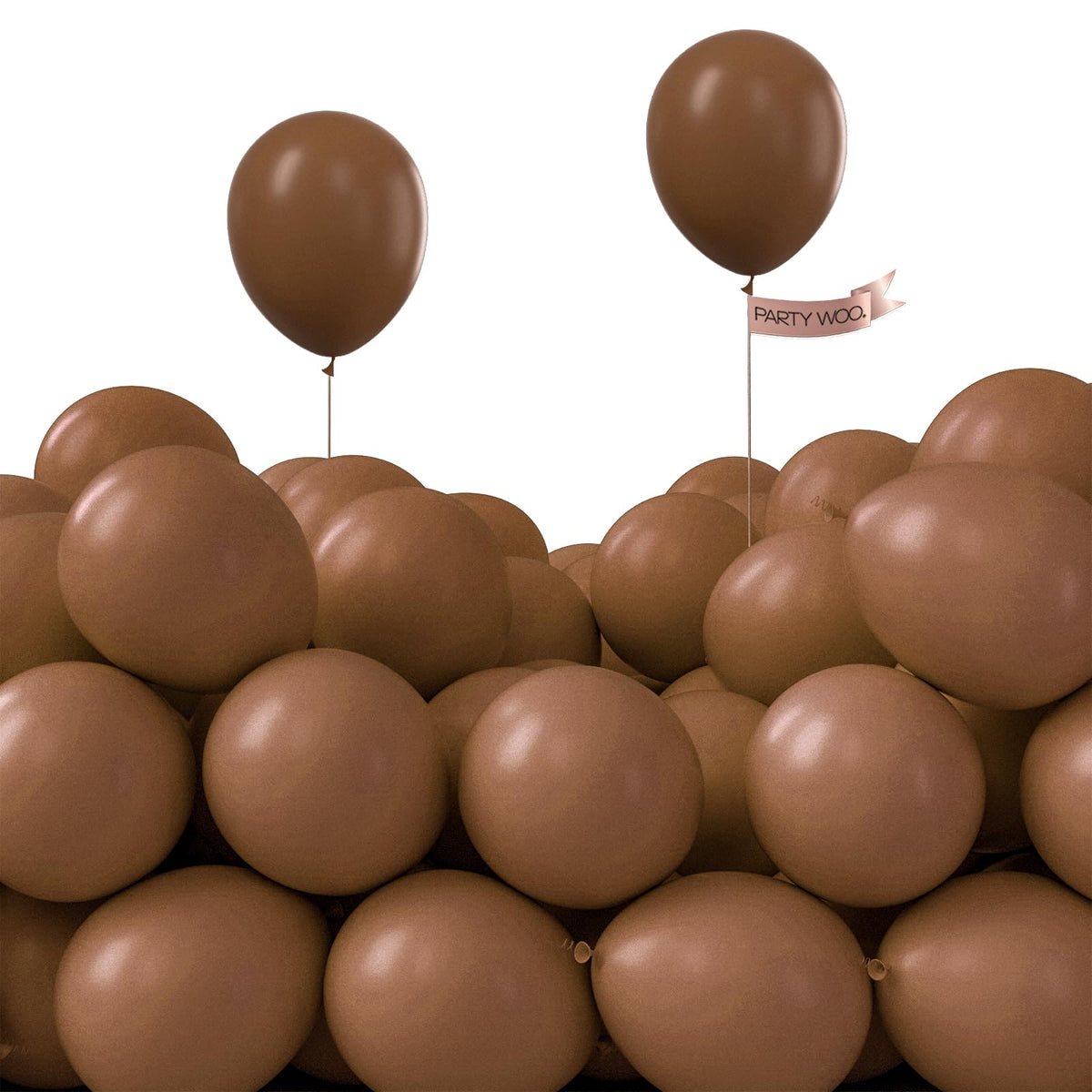PartyWoo White Balloons 155pcs Matte White Latex Balloons Different Sizes