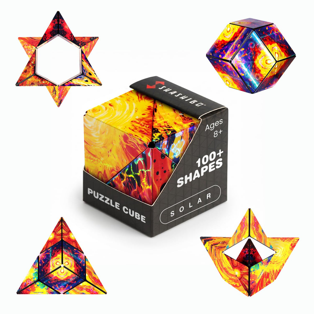 Shashibo DODECA Magnetic Puzzle Cube, Stress Relief Fidget Toy