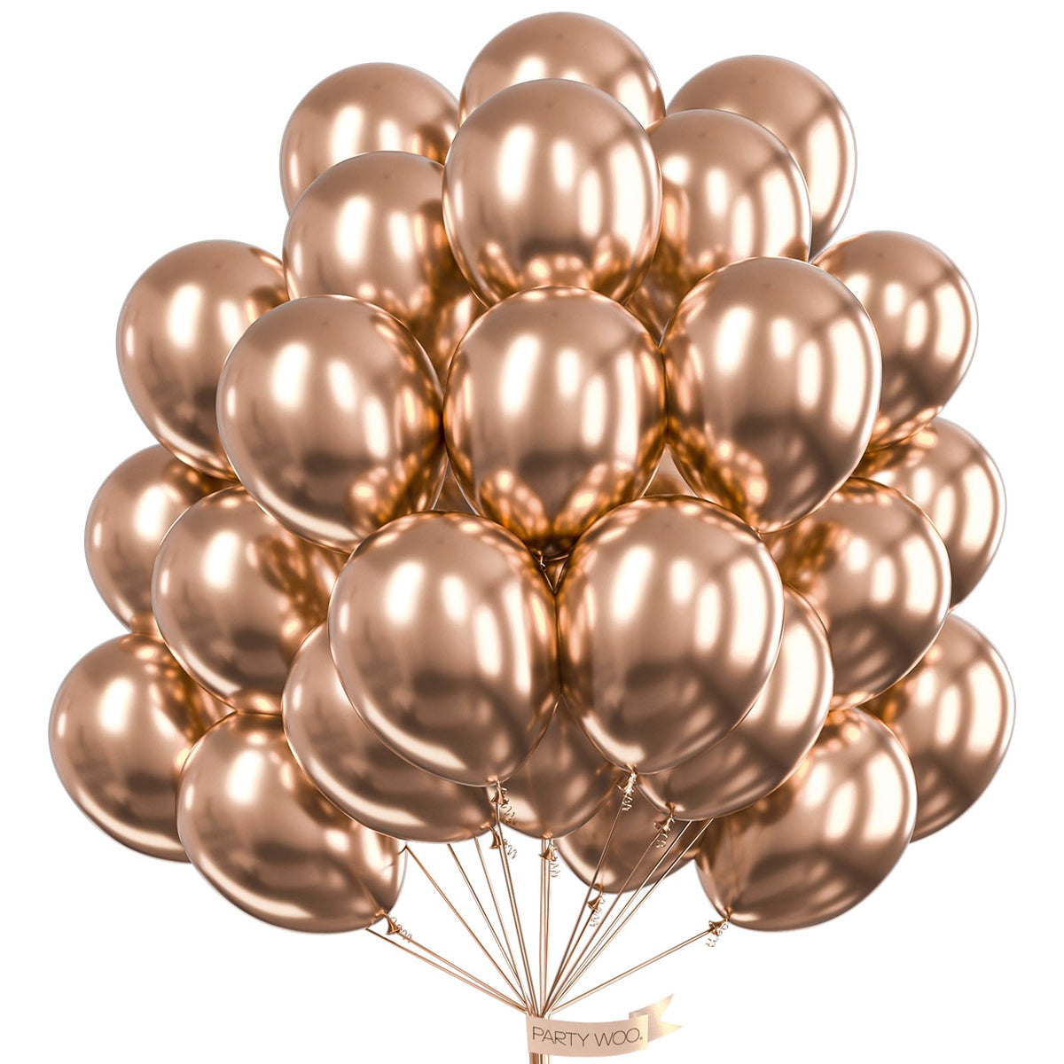 PartyWoo Red Balloons 50pcs Red Helium Latex Balloons 12 Inch