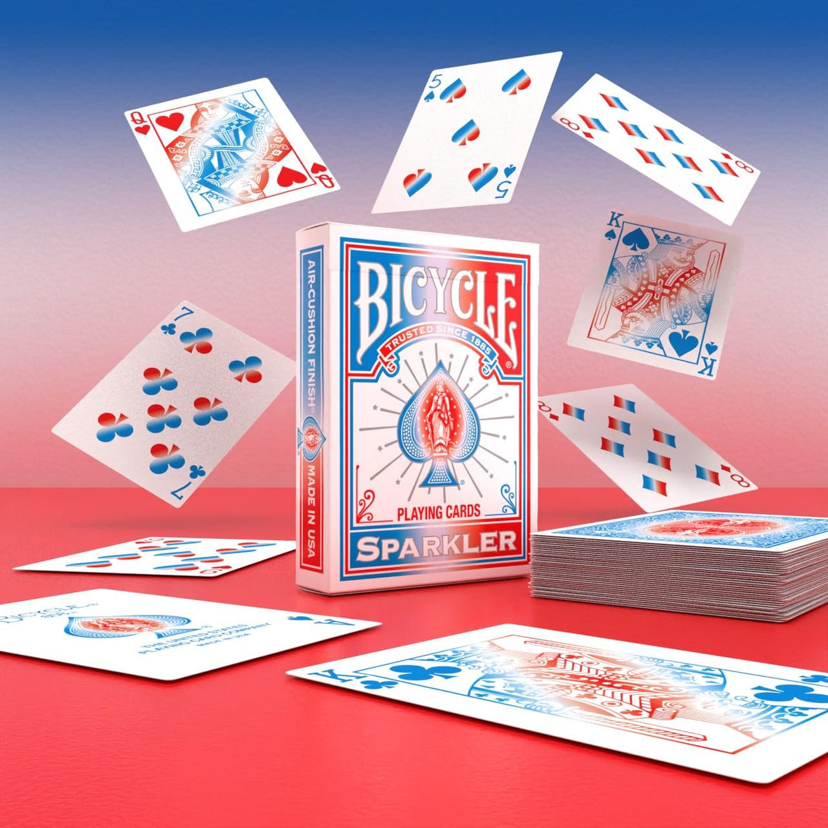 Bicycle Rider Back Playing Cards 12 Pack Poker Size Red Blue Bulk Set