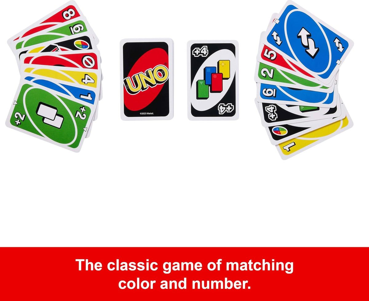Mattel Games UNO Card Game, Ages 7+, 2-10 Players
