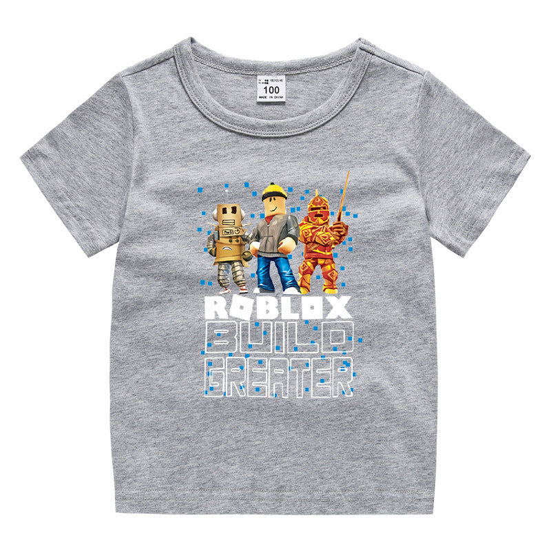 Children's summer short sleeved T-shirt