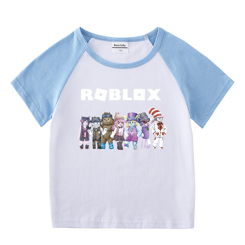 Children's summer short sleeved T-shirt
