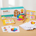 Wooden cube building blocks, spatial sense, concentration, thinking training, puzzle toys, enlightenment children's toys