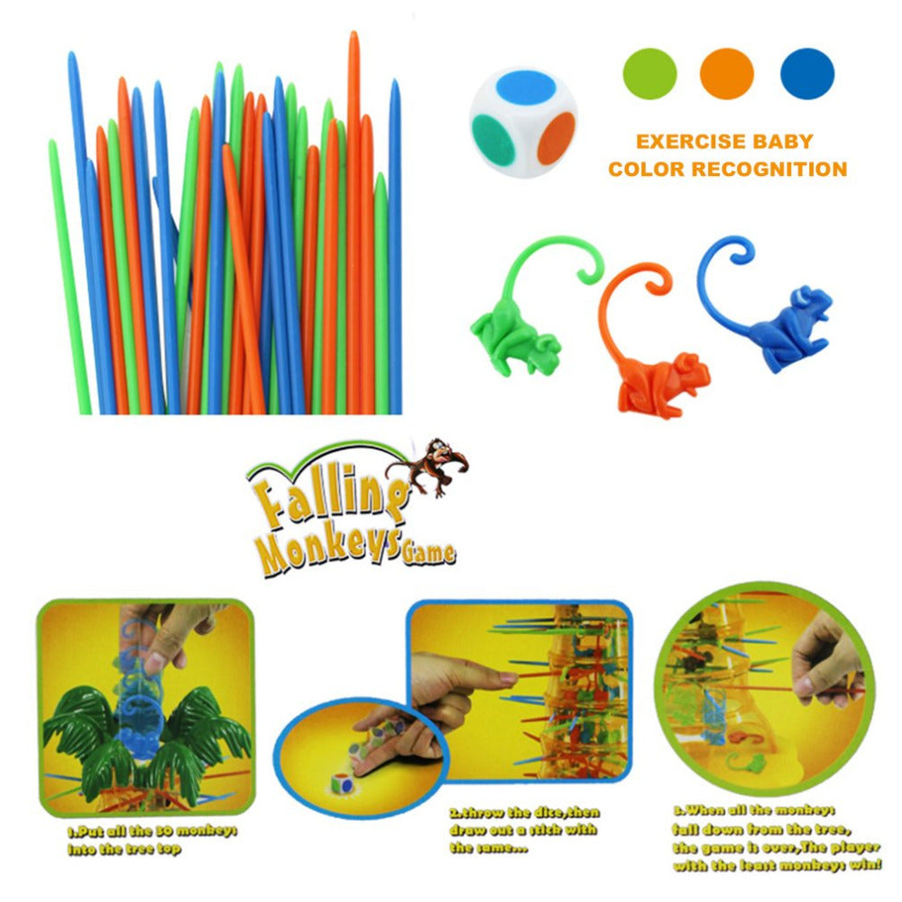 Kids Educational Toys Dump Monkey Falling Monkeys Board Game Family Interaction Board Game Toys Birthday Gifts For Children
