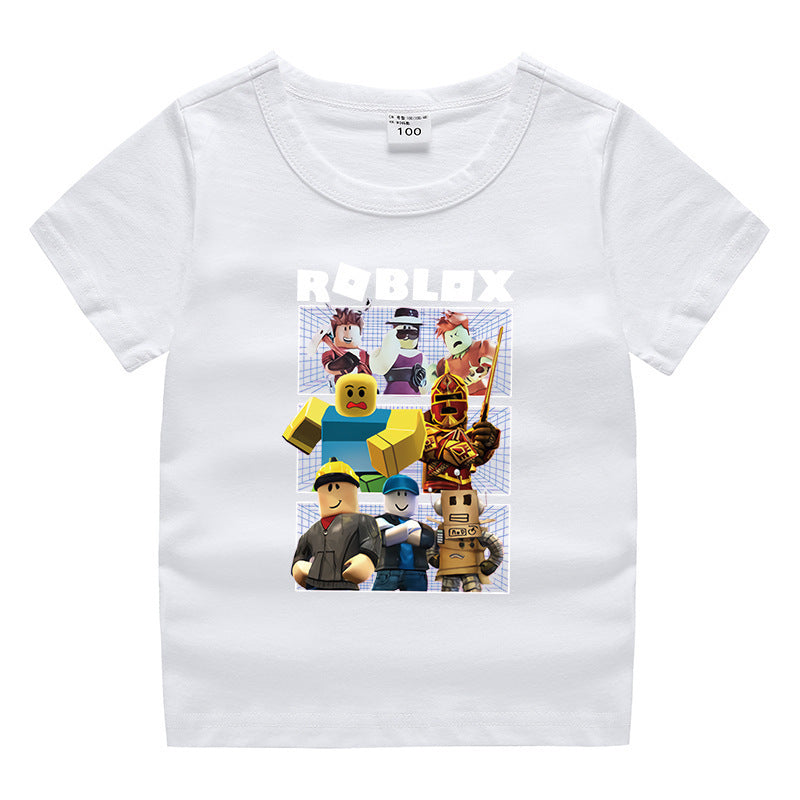 Children's summer short sleeved T-shirt