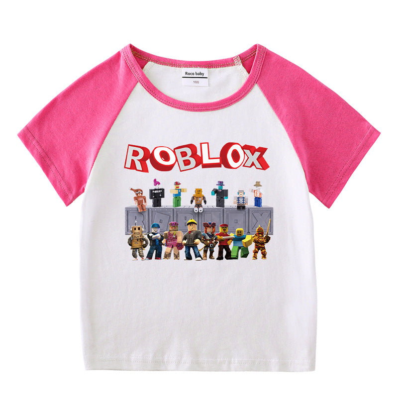 Children's summer short sleeved T-shirt