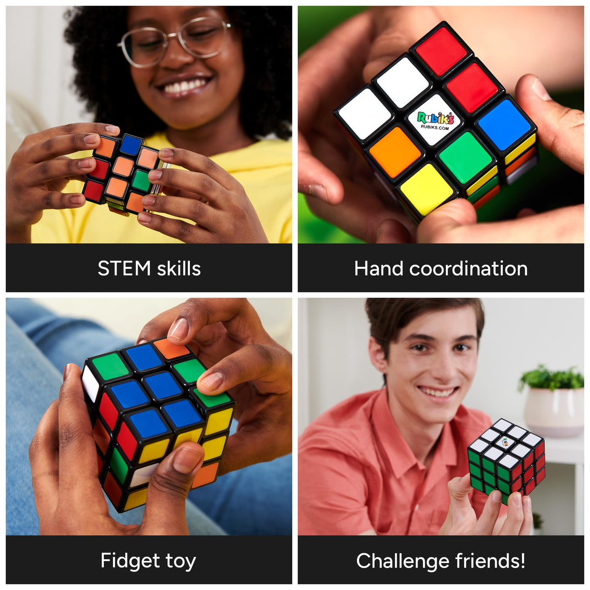 Rubik's Cube The Original 3x3 Puzzle Cube & Brain Teaser Fidget Toy