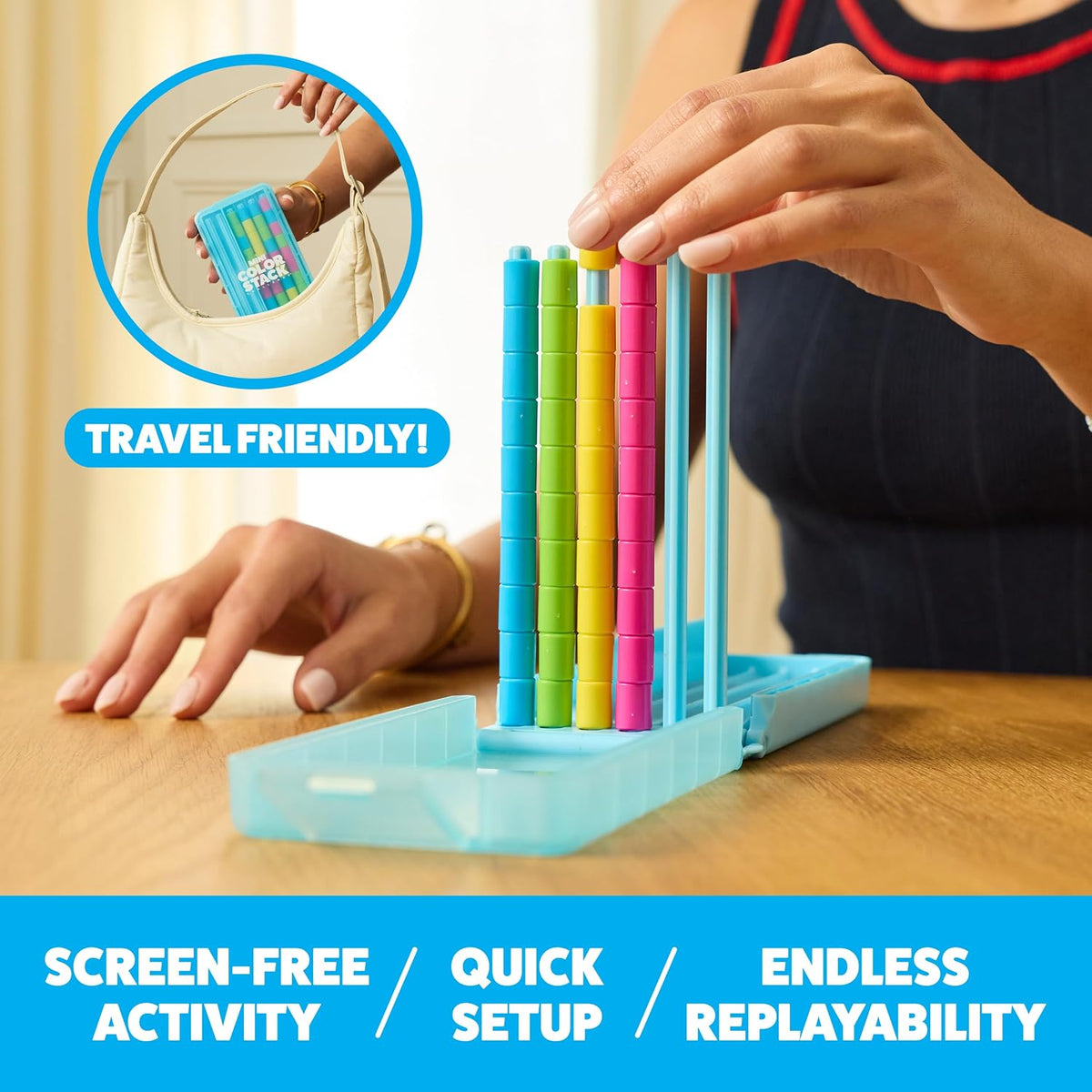 WHAT DO YOU MEME? Mini Color Stack Challenge Solo Travel Game by Relatable