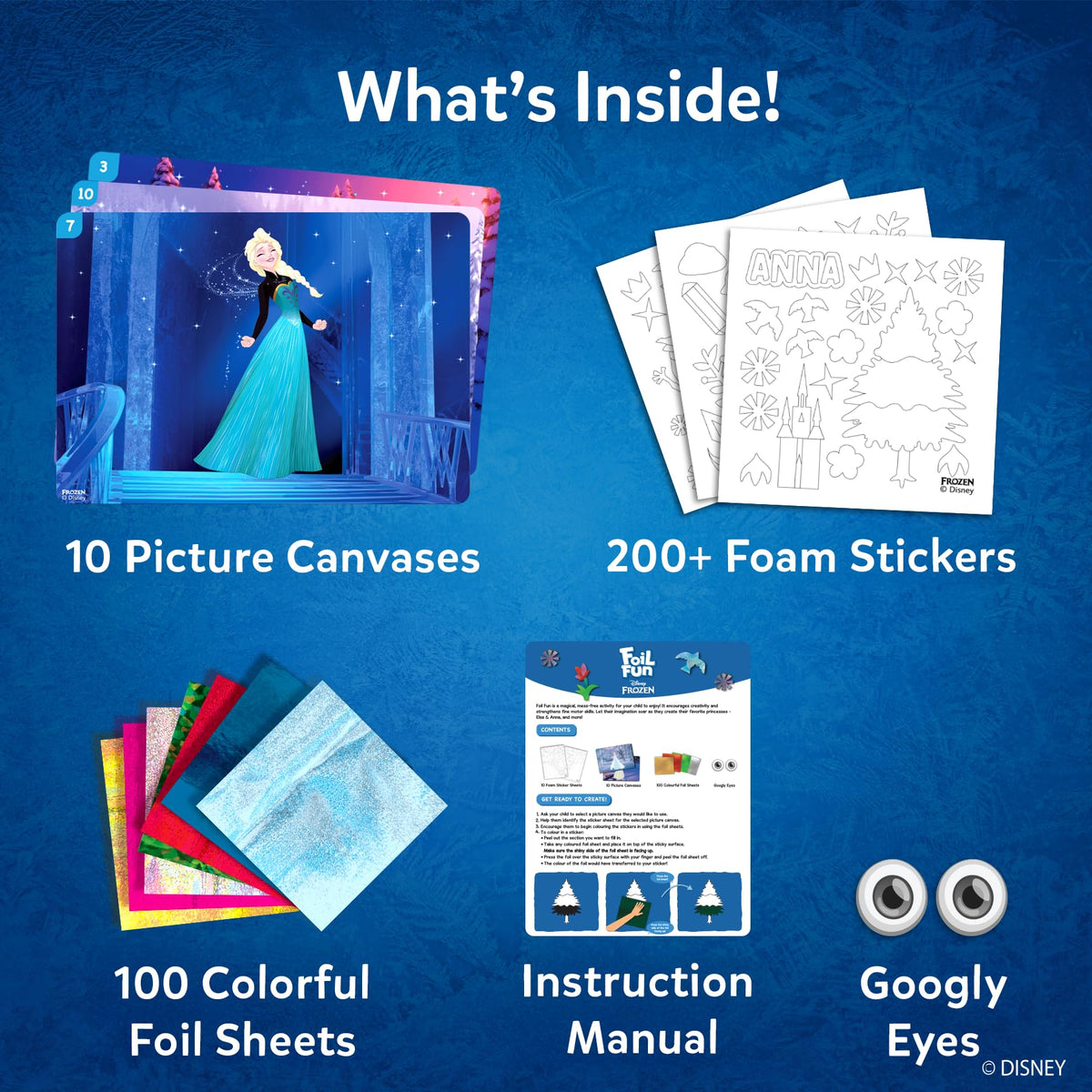 Skillmatics Foil Fun Disney Princess, Foil Art & Craft Kit, Gift for Kids