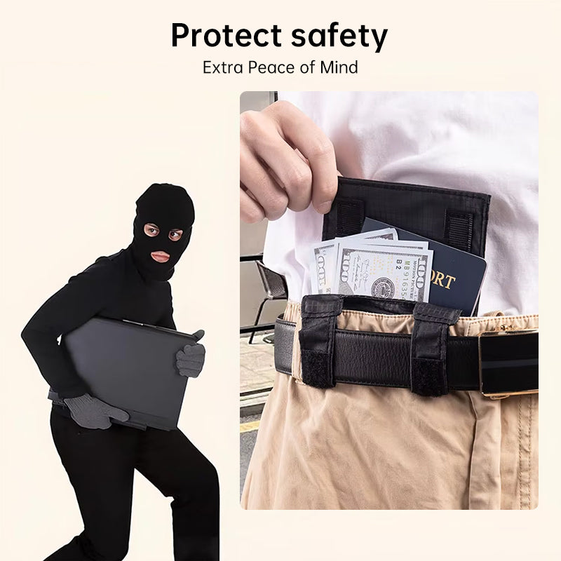 Tactical EDC Belt Loop Wallet – Discrete Anti-Theft Pouch for Passport & Valuables, Lightweight Daily Carry Organizer