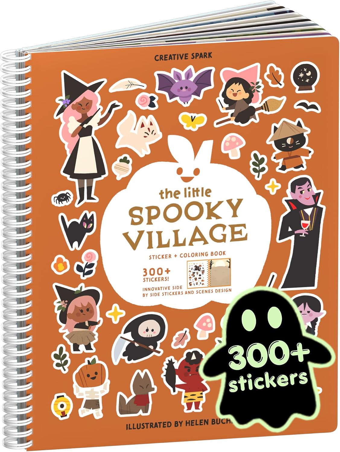 Cupkin Spooky Village Halloween Coloring & Sticker Book | 300+ Stickers