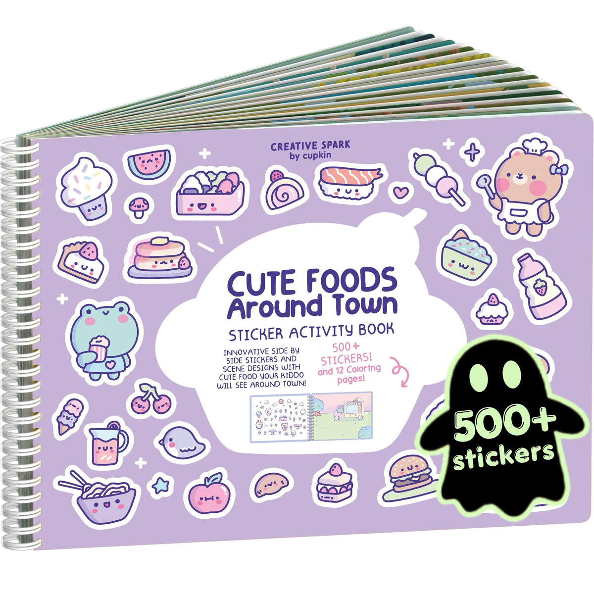 Cupkin Spooky Village Halloween Coloring & Sticker Book | 300+ Stickers