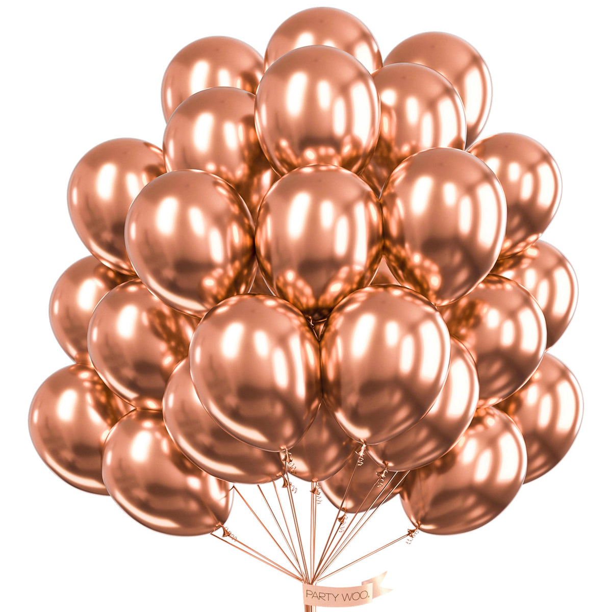 PartyWoo Red Balloons 50pcs Red Helium Latex Balloons 12 Inch