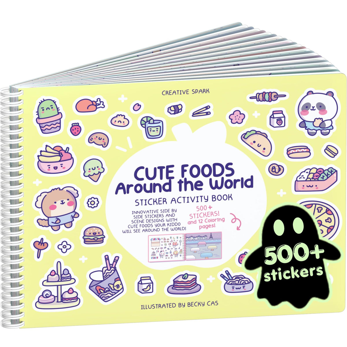 Cupkin Spooky Village Halloween Coloring & Sticker Book | 300+ Stickers