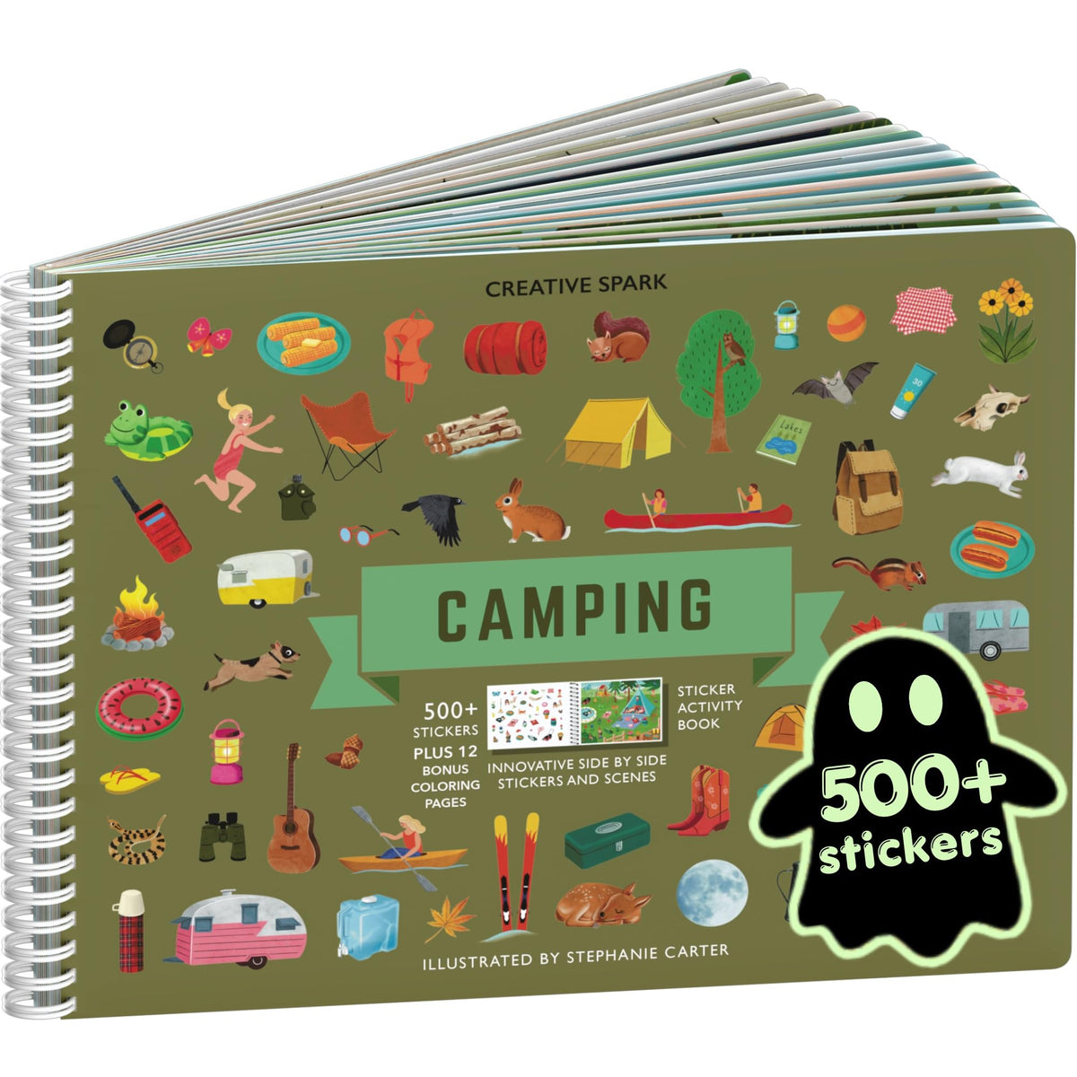 Cupkin Spooky Village Halloween Coloring & Sticker Book | 300+ Stickers