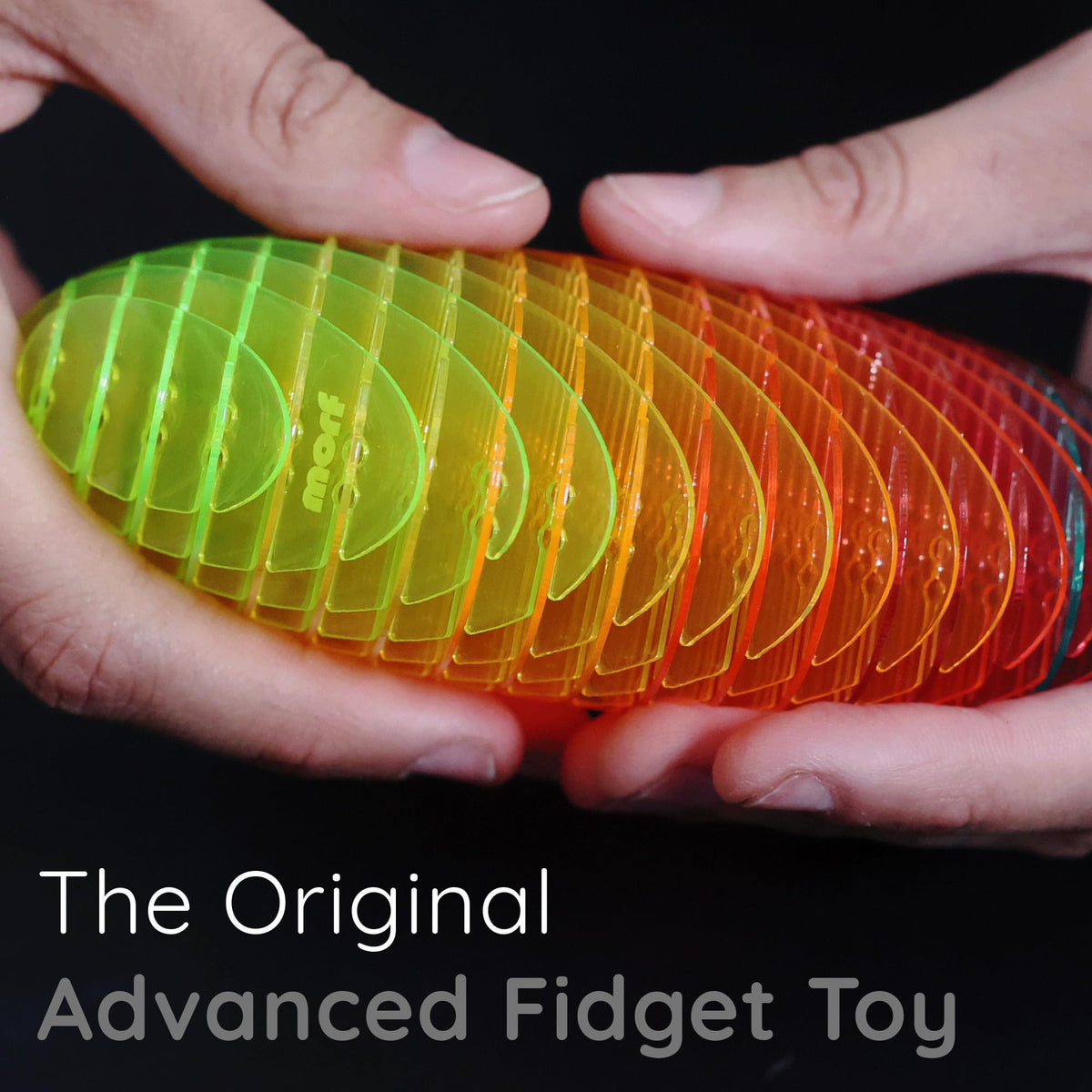 Morf Worm 3D Sensory Fidget Toys for Kids, Teens & Adults, Rainbow, Small