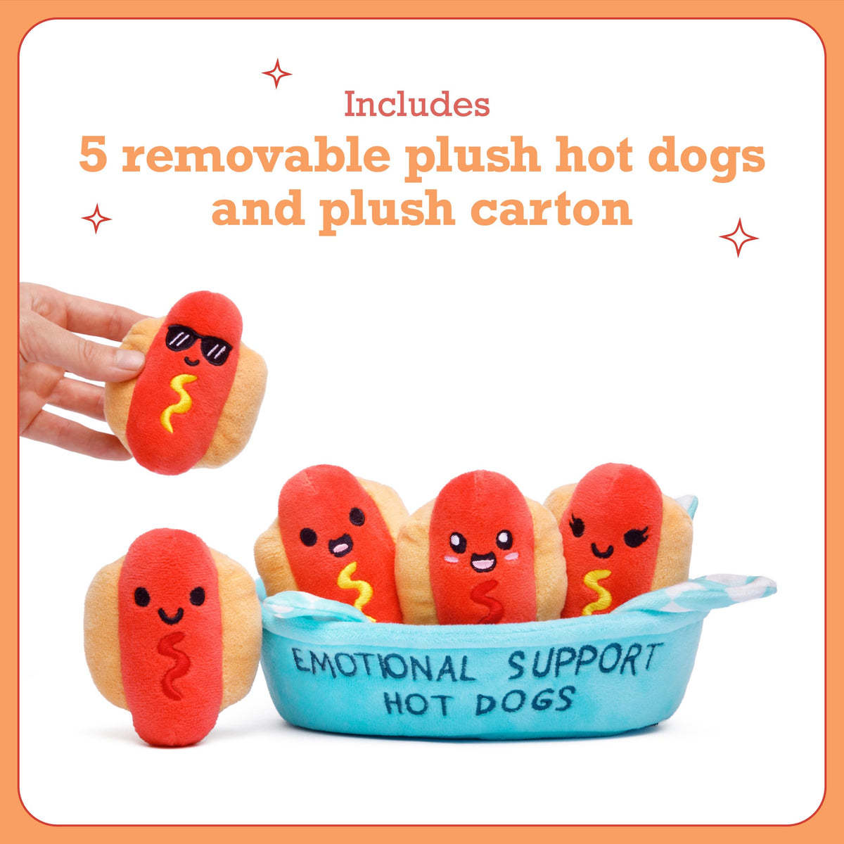 Emotional Support Pals Cheez-It, Cute Stuffed Animals by Relatable