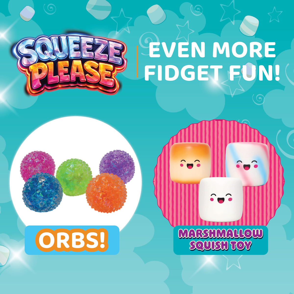 Squeeze Please Scented Marshmallow Stress Relief Sensory Fidget Squishy Toy
