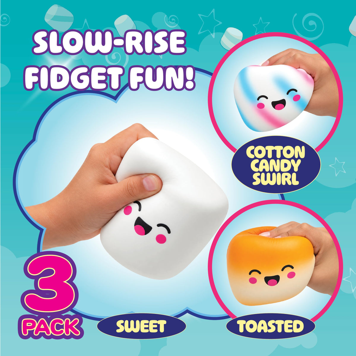 Squeeze Please Scented Marshmallow Stress Relief Sensory Fidget Squishy Toy