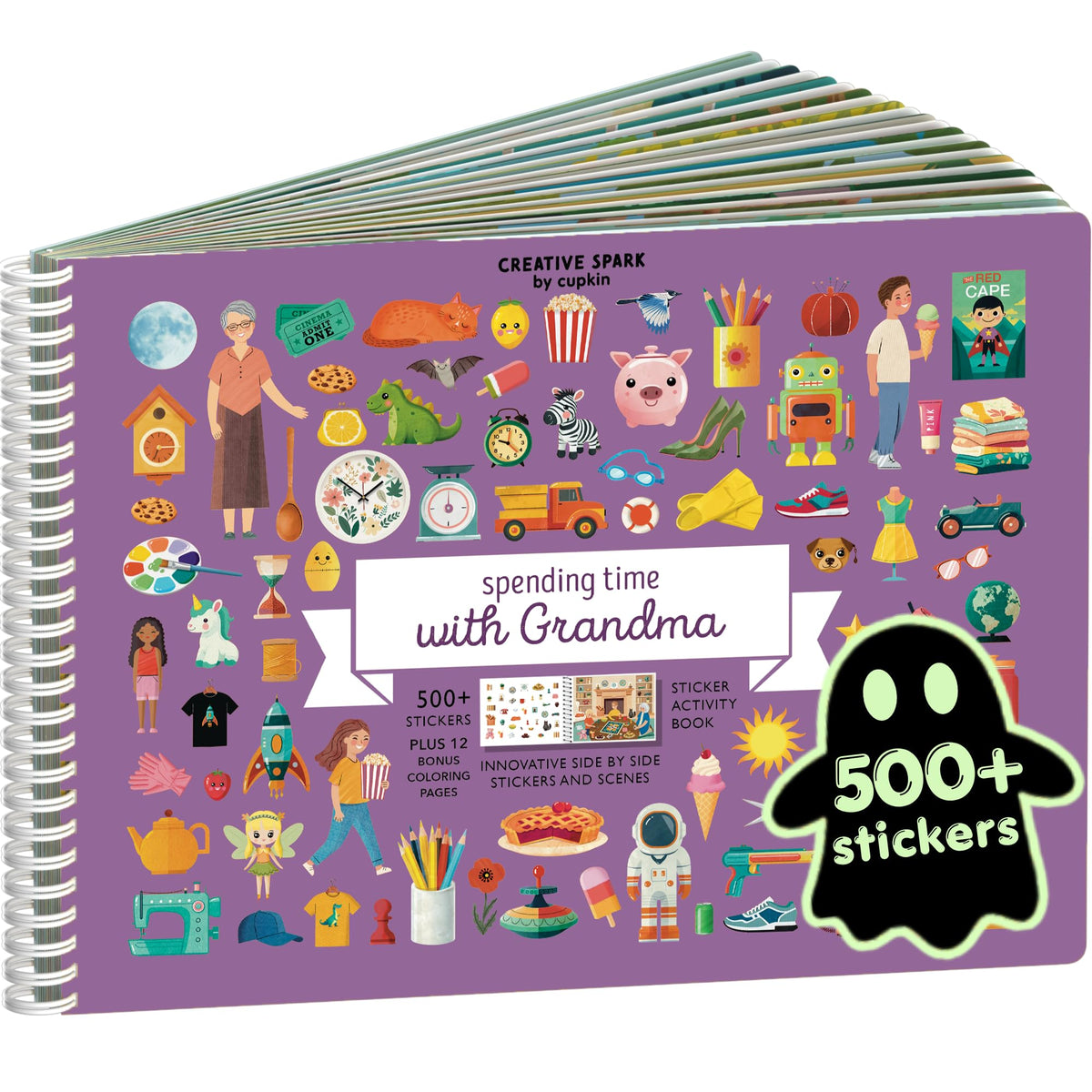 Cupkin Spooky Village Halloween Coloring & Sticker Book | 300+ Stickers