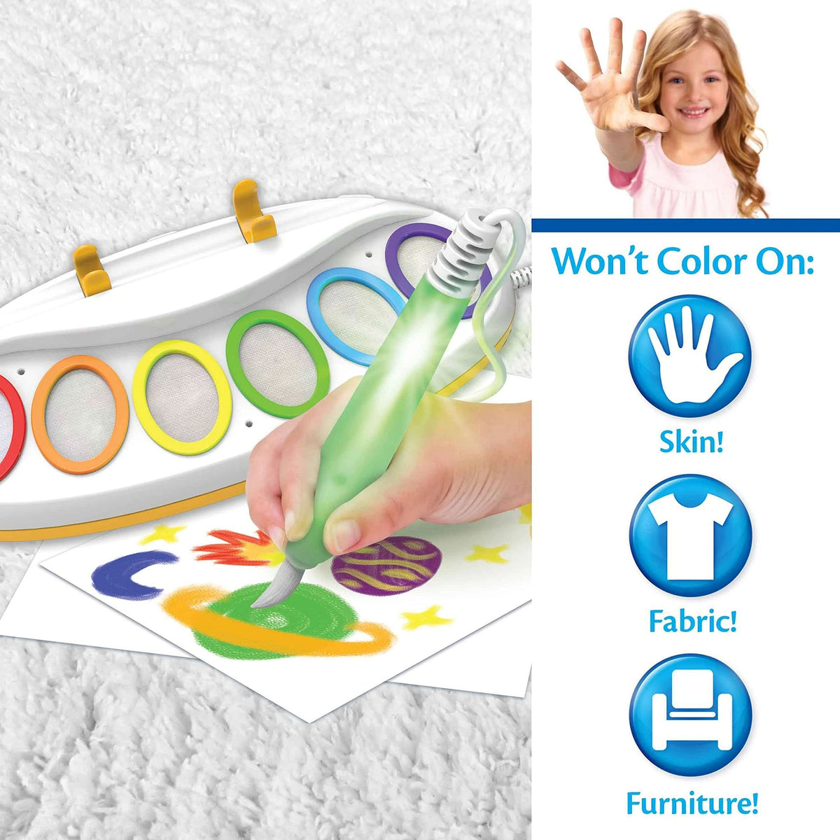 Crayola Ms Rachel Color Wonder Magic Light Brush, Mess Free Coloring Toy 3+