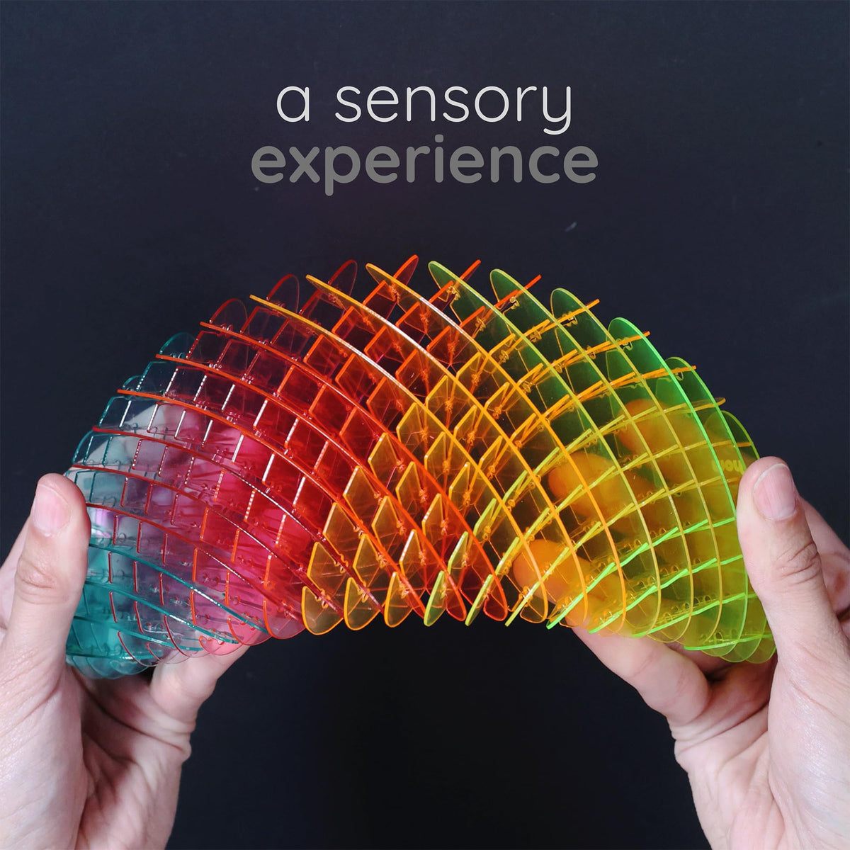 Morf Worm 3D Sensory Fidget Toys for Kids, Teens & Adults, Rainbow, Small