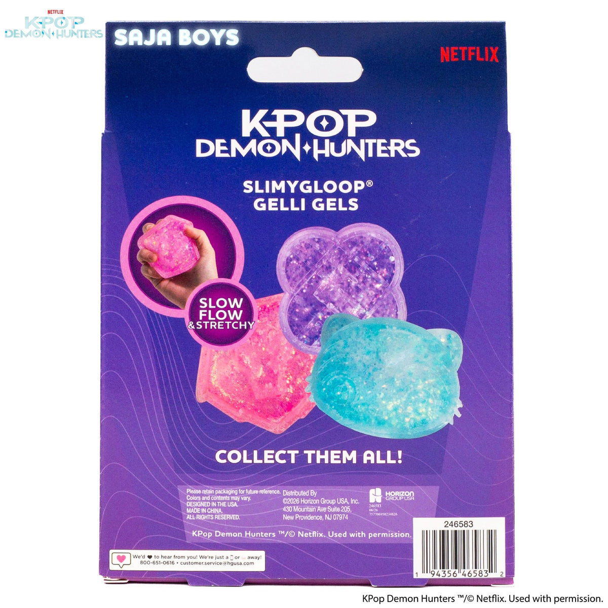 Horizon Group USA Slimygloop Gelli Gels, Blue Squishmallows